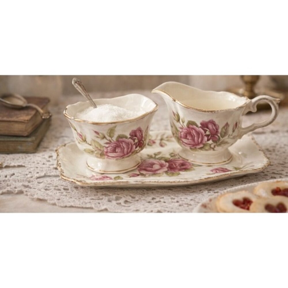 3 PIECE VINTAGE JAMES KENT LTD - LONGTON - MADE IN ENGLAND - CREAMER AND SUGAR